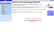 Tablet Screenshot of activelogger.adiscon.com